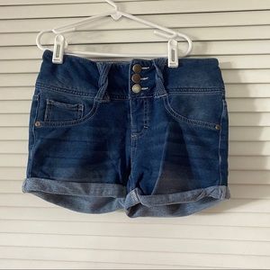 JK indigo jean shorts